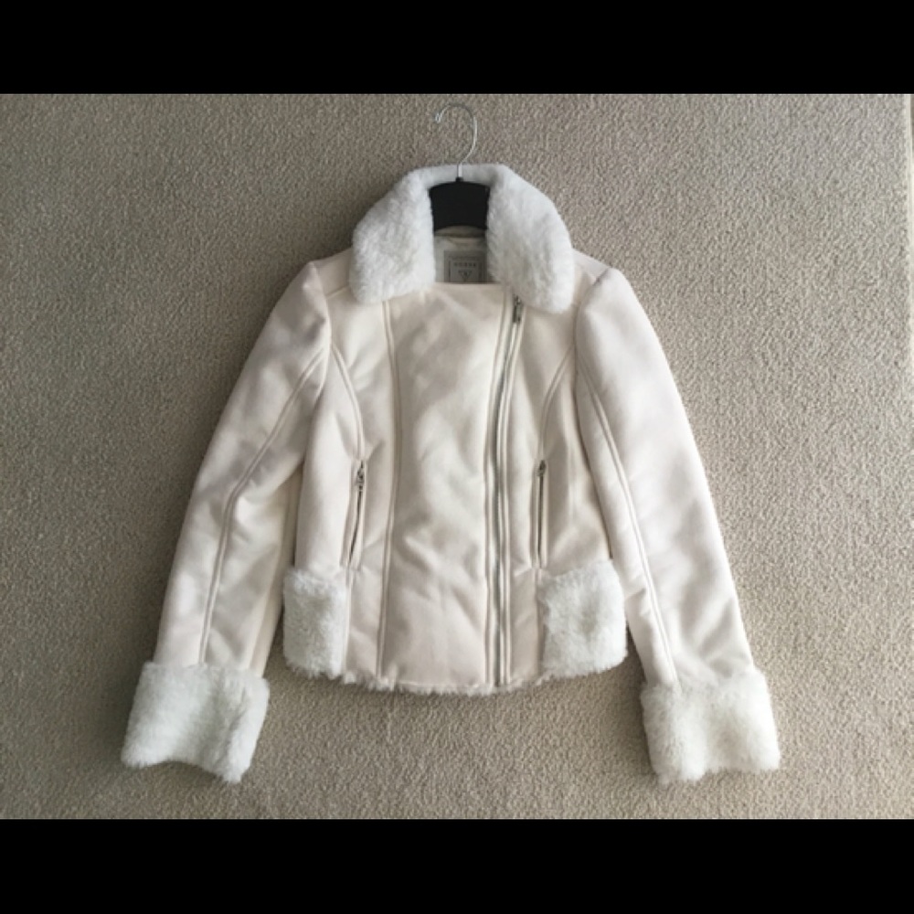 GUESS Faux Suede/Fur Jacket NWOT